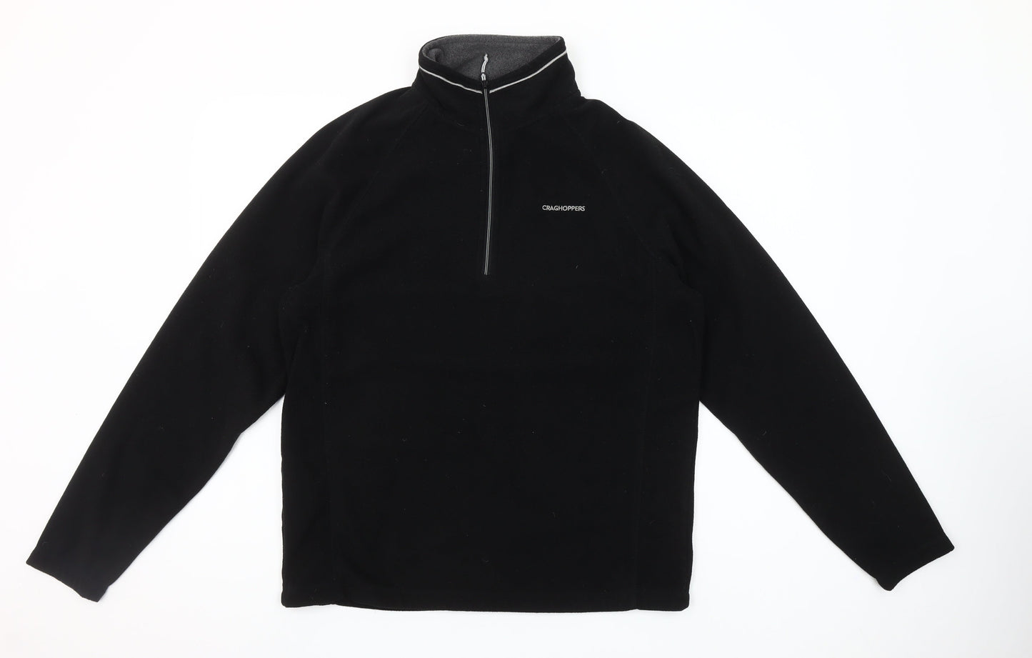 Craghoppers Men's Black Fleece 1/2 Zip Pullover Sweatshirt M