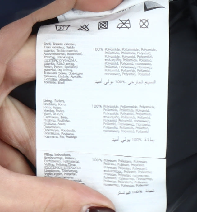 Champion Men's Blue Puffer Jacket Small Winter Quilted Zip Coat