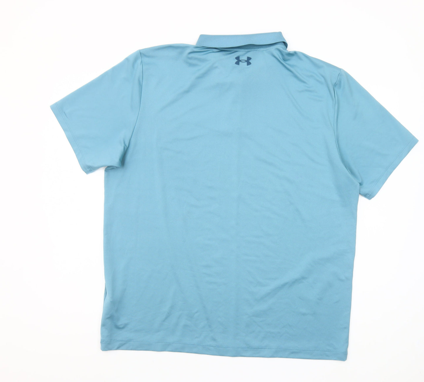 Under Armour Men's Blue Performance Polo Shirt Size L Moisture Wicking