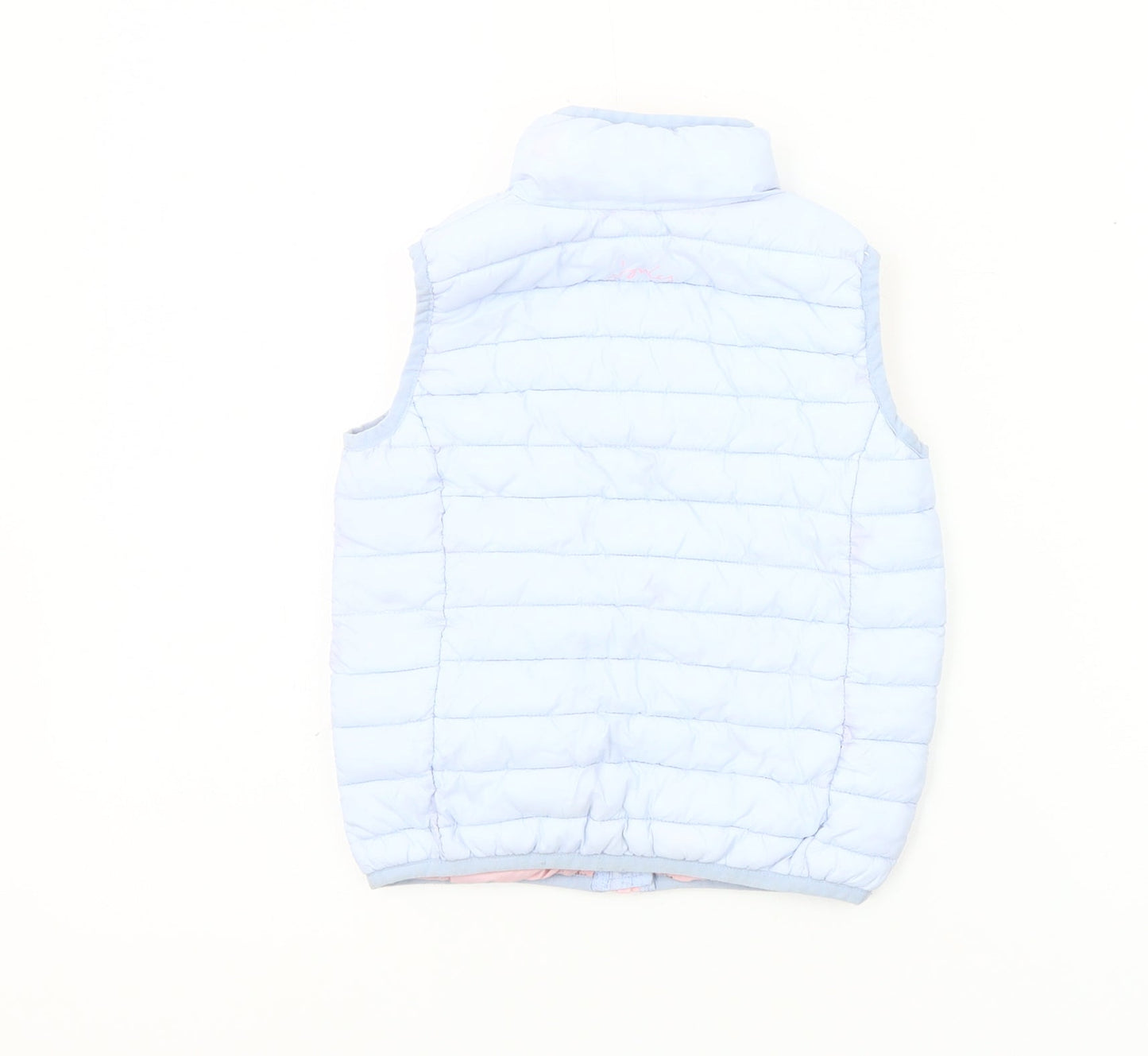 Joules Girls Blue Puffer Gilet 6 Years Quilted Lightweight Waistcoat