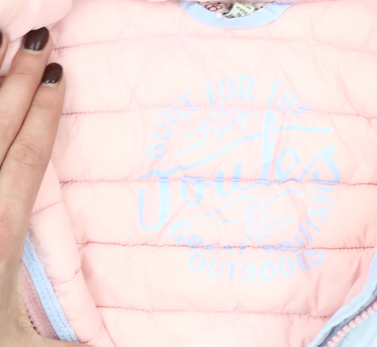 Joules Girls Blue Puffer Gilet 6 Years Quilted Lightweight Waistcoat