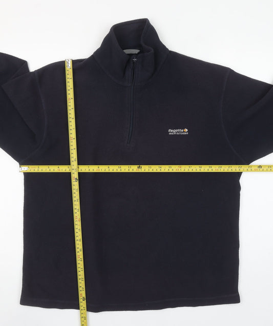 Regatta Men’s Blue Fleece 1/4 Zip Pullover Sweatshirt L