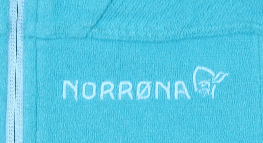Additional view of Norrøna girls’ blue falketind warm1 fleece jacket -, size 9, years