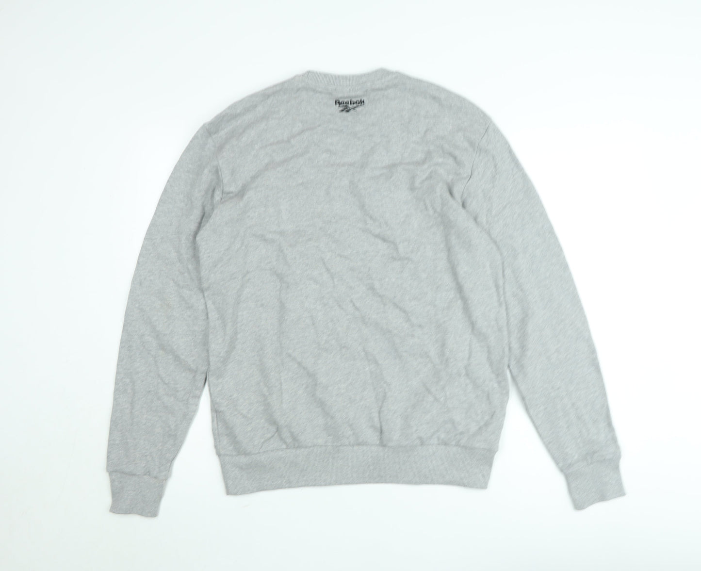 Reebok Classic Grey Crew Neck Sweatshirt Women's M Cotton Blend