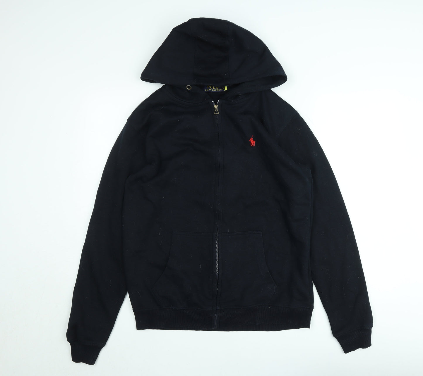 Polo Ralph Lauren Men's Black Full Zip Hooded Cotton Jacket M