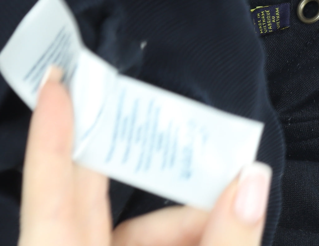 Polo Ralph Lauren Men's Black Full Zip Hooded Cotton Jacket M