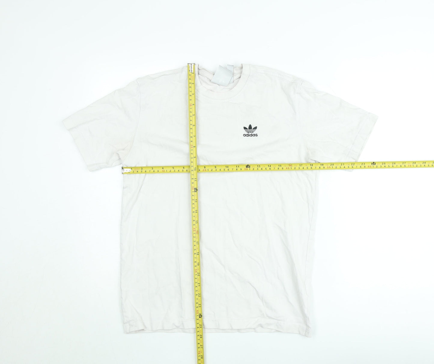 Adidas Men's White XS Trefoil Logo Short Sleeve Crew Neck T-Shirt