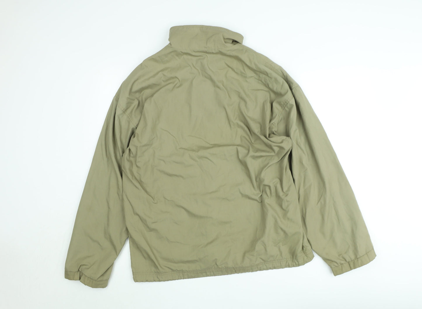 Adidas Men's Green Windbreaker Jacket Size S Full Zip Lightweight