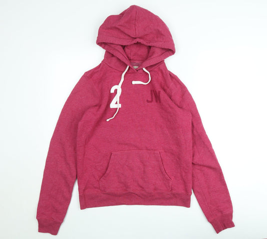 Jack Wills Womens Pink Pullover Hoodie Size 14 Cotton Blend Casual
