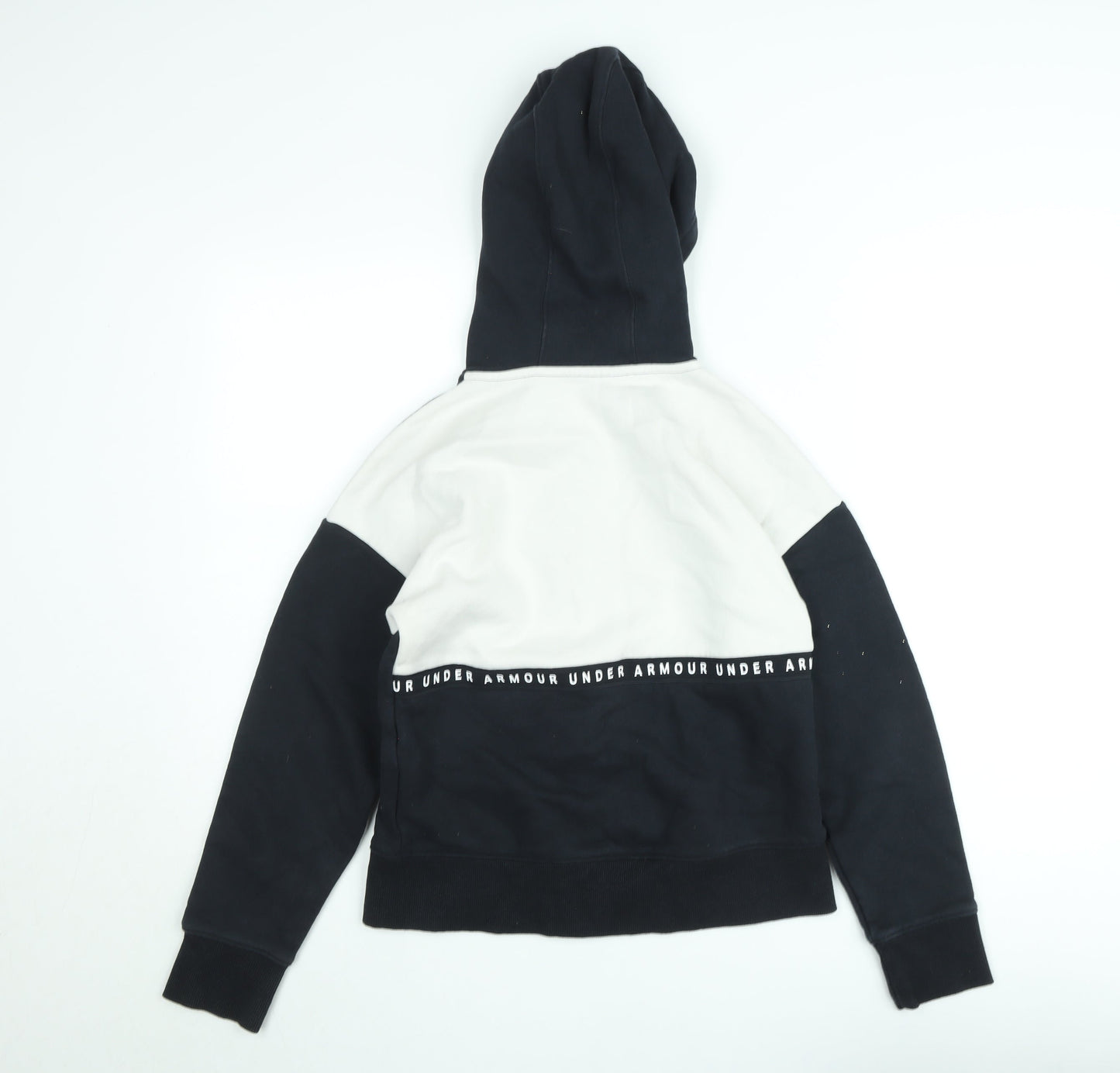 Under Armour Boys Black XS Full Zip Hooded Sports Jacket