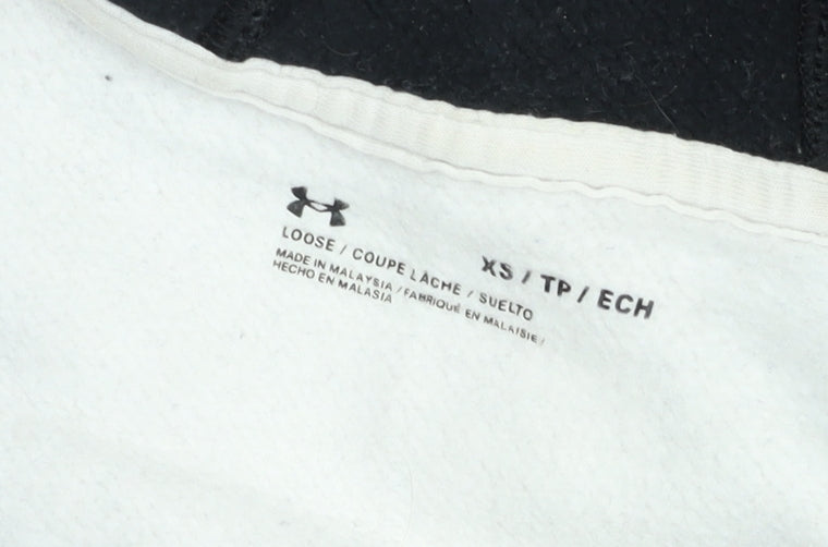 Additional view of Under Armour boys’ black xs full zip hooded sports jacket