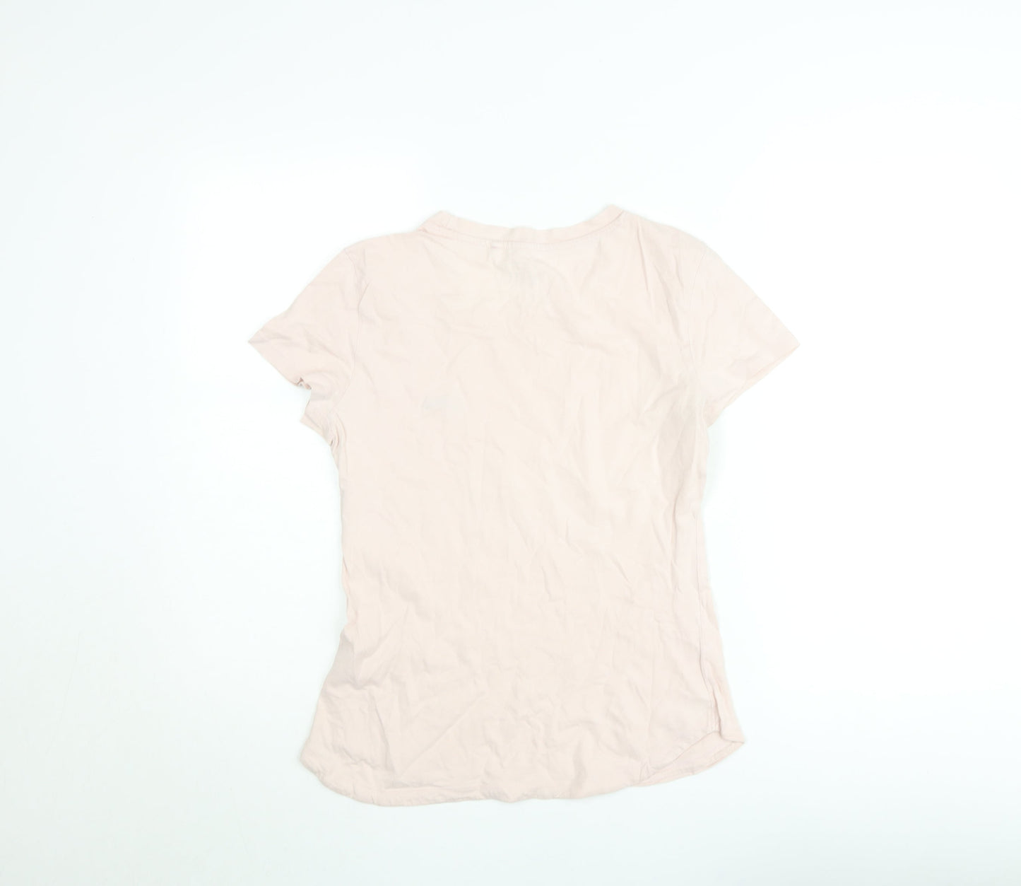Diesel Womens Pink Crew Neck Cotton T-Shirt Size S