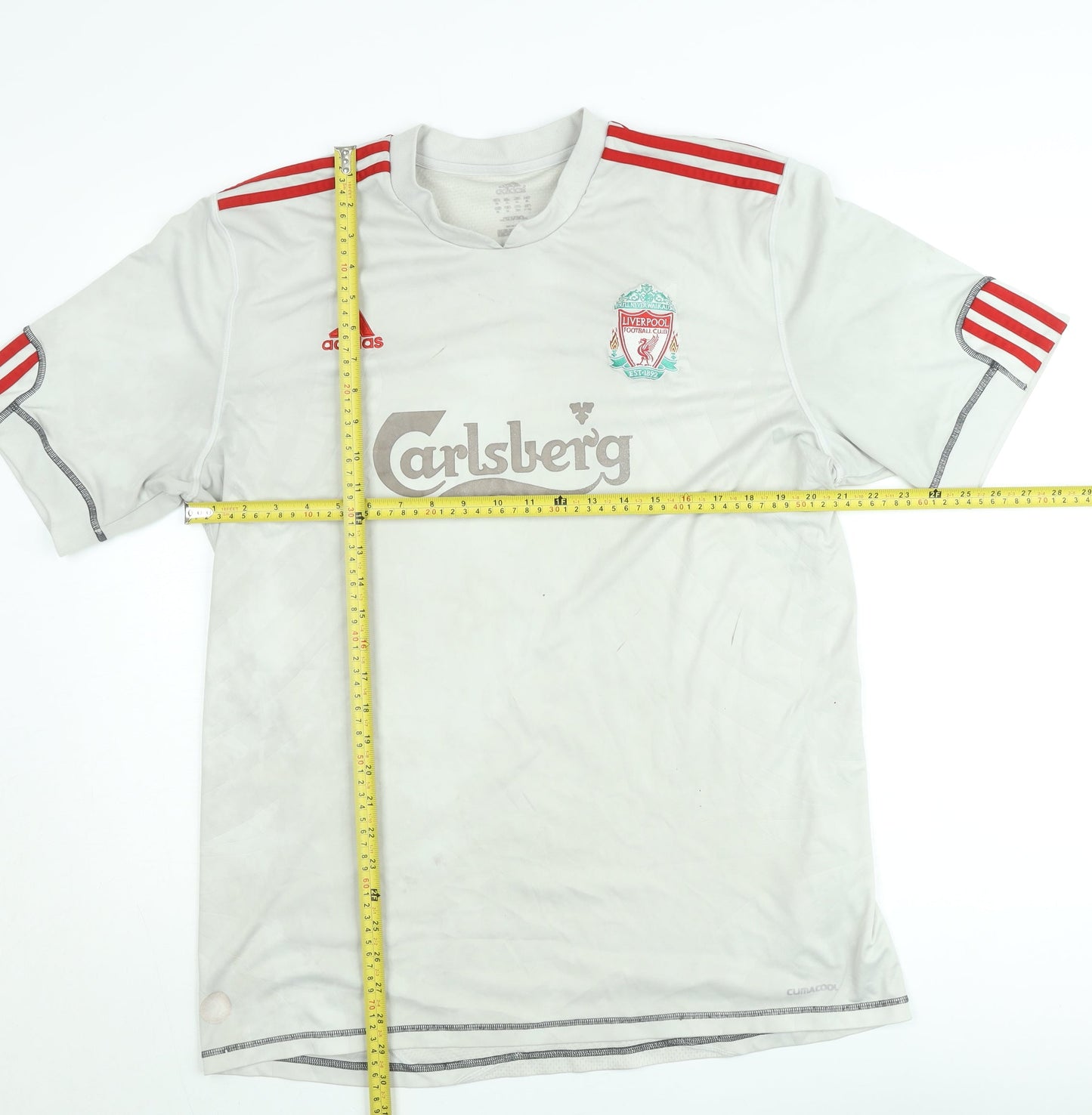 Adidas Men’s White Liverpool FC Gerrard #8 Football T-Shirt Size M