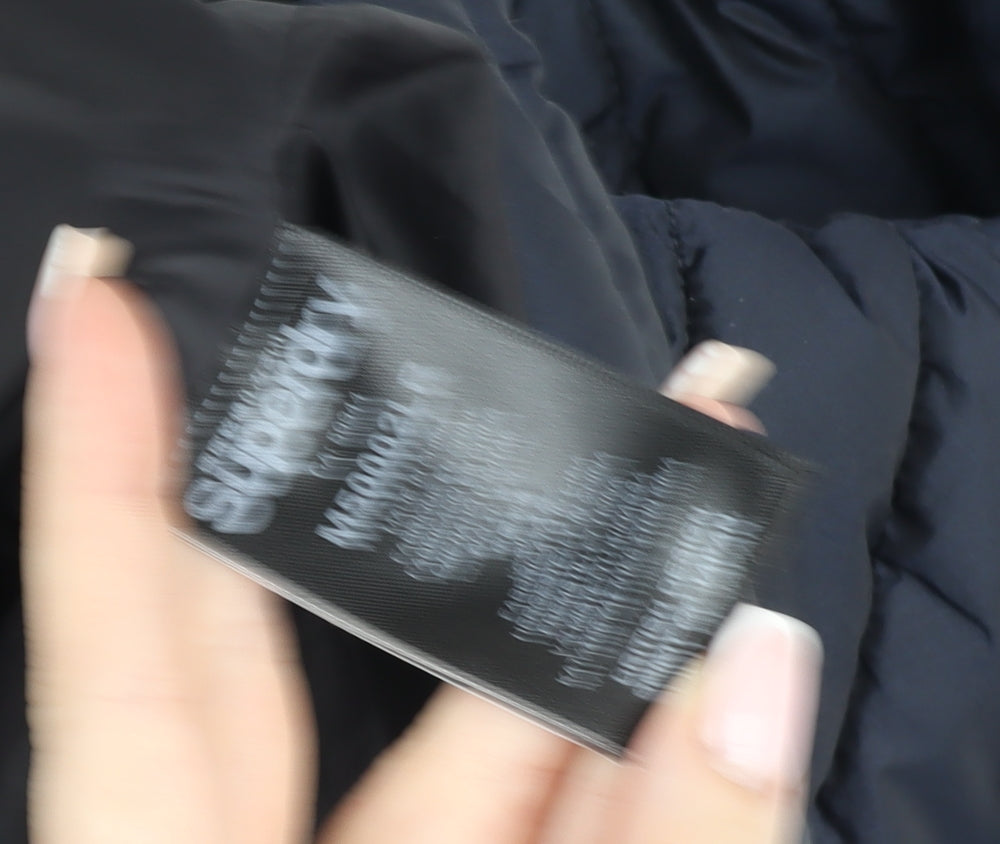 Superdry Men’s Blue Puffer Jacket M Lightweight Full Zip Outdoor Coat