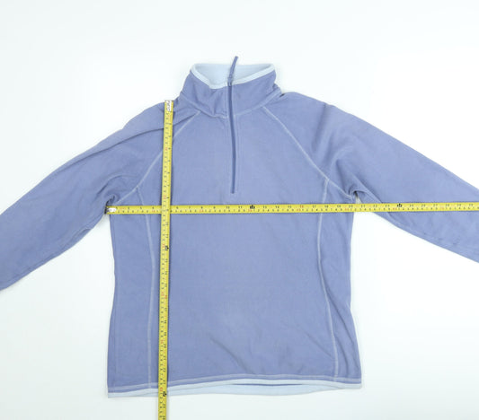 Mountain Warehouse Women Purple Fleece Pullover Sweatshirt UK 14