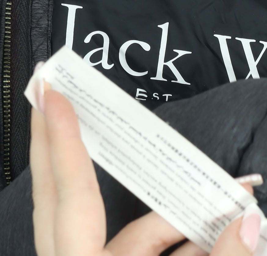 Jack Wills Women's Grey Puffer Jacket Small Lightweight Winter Coat