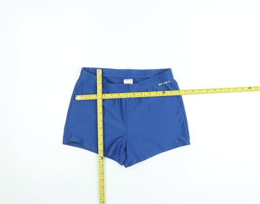 Decathlon Boys Blue XL Athletic Swim Shorts Elastic Waist Lightweight