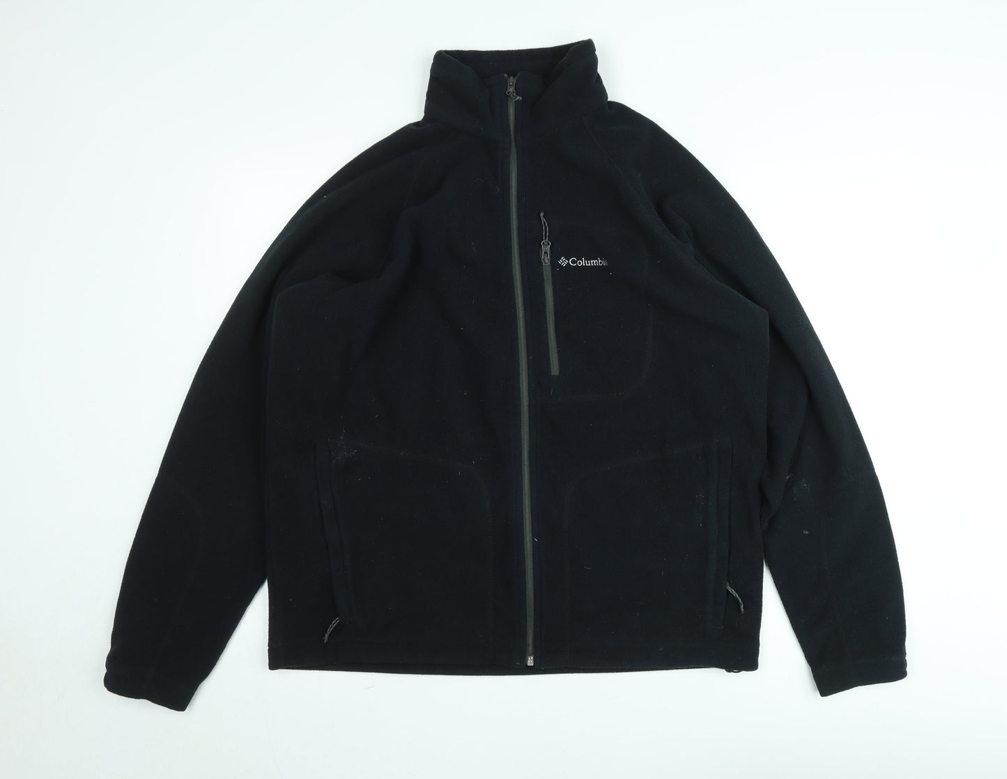 Columbia Men's Black Fleece Full Zip Jacket Size L Outdoor