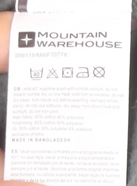 Mountain Warehouse Mens Green 2XL Full Zip Hoodie Outdoor Fleece