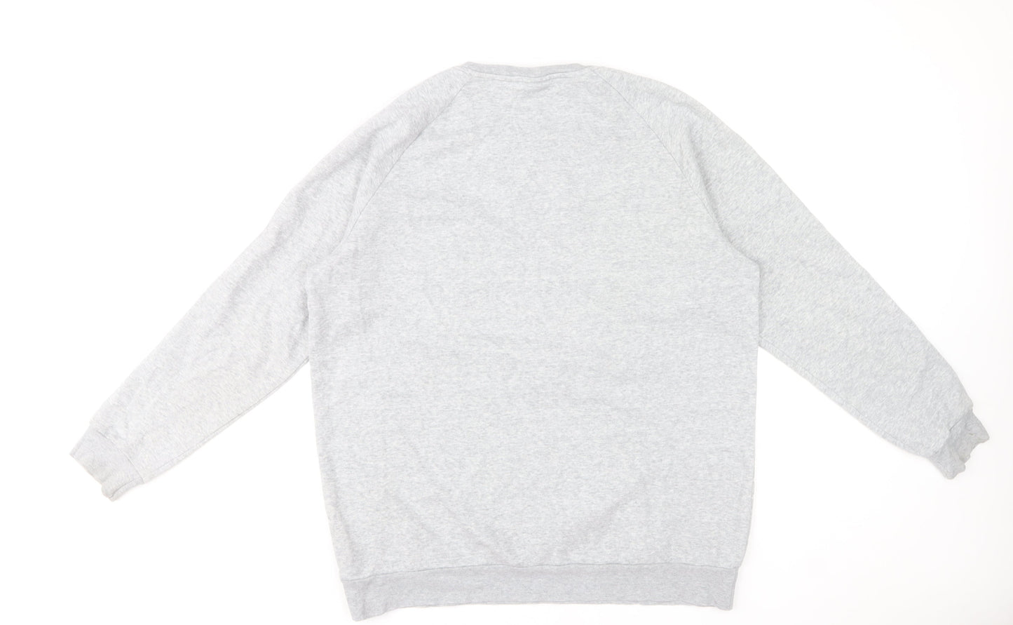 Adidas Women Grey Crew Neck Pullover Sweatshirt Size 12-14