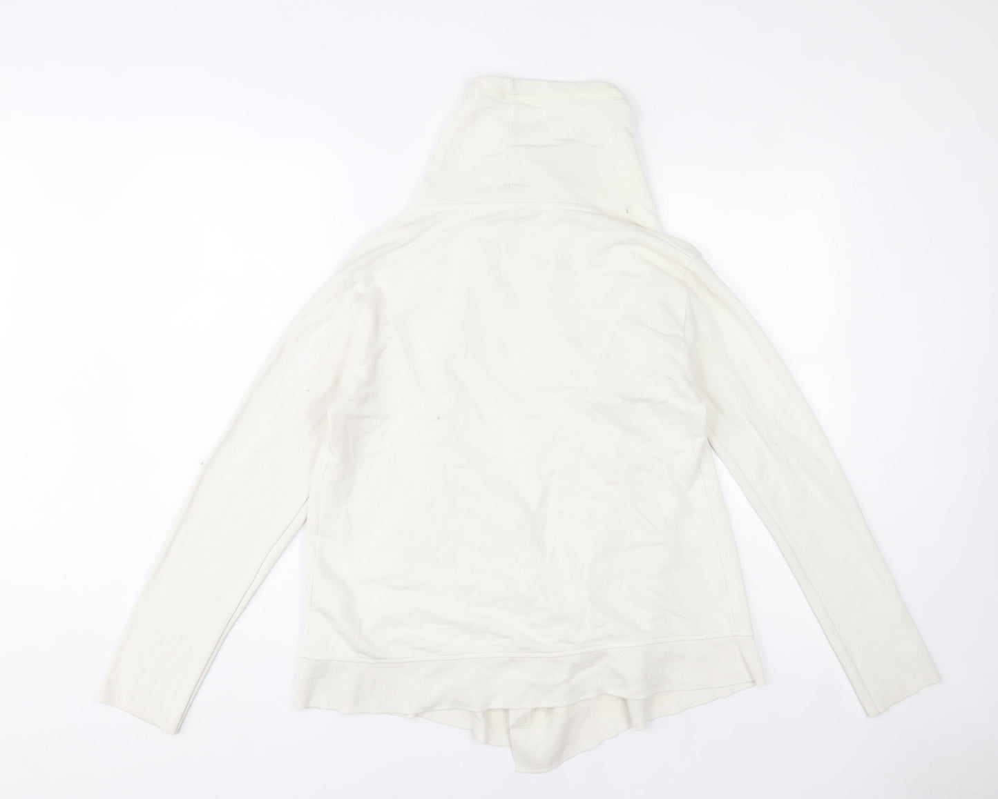 AllSaints Women’s Ivory Cotton Modal Drape Jacket Medium