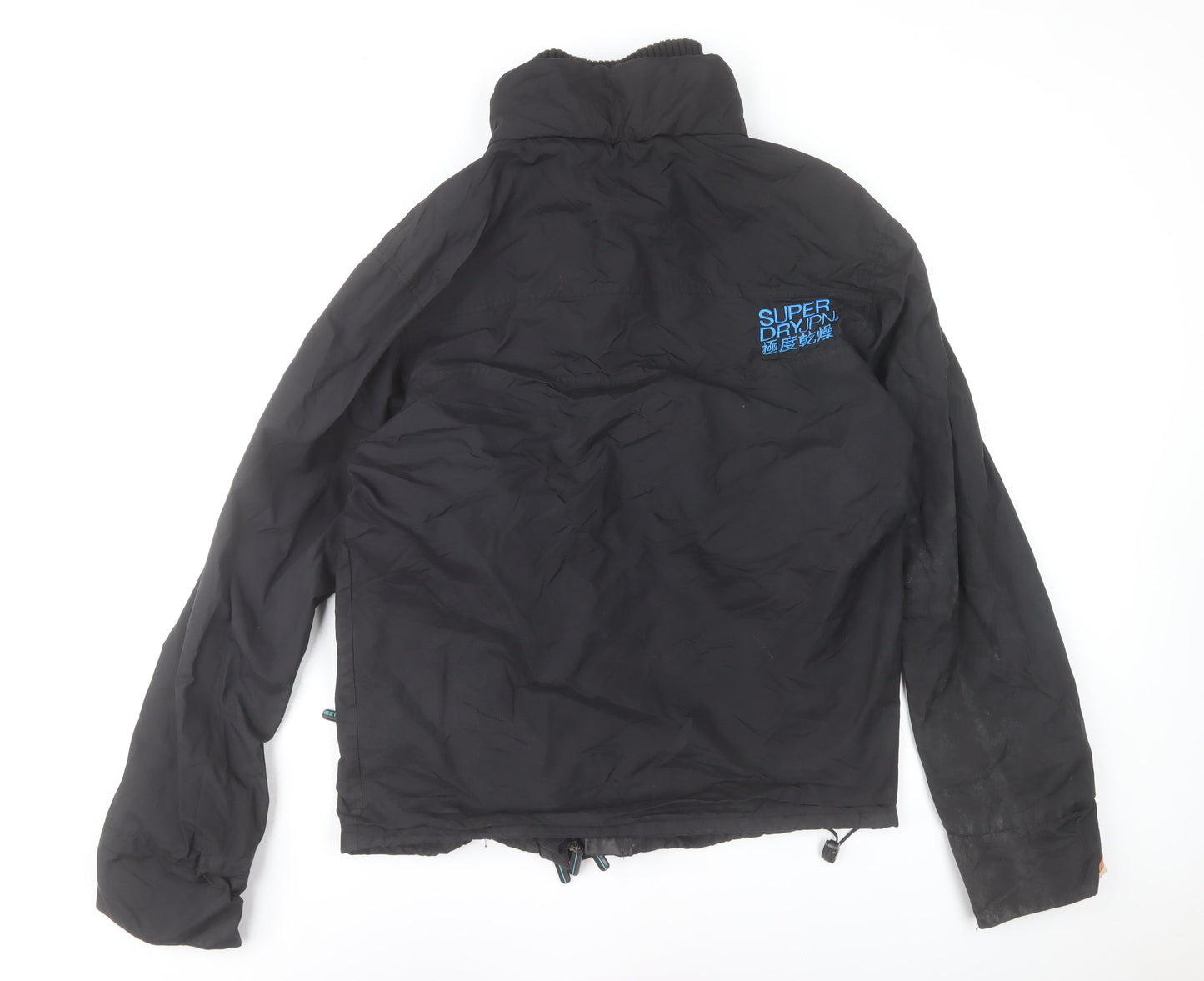 Superdry Men's Black 2XL Windbreaker Nylon Jacket