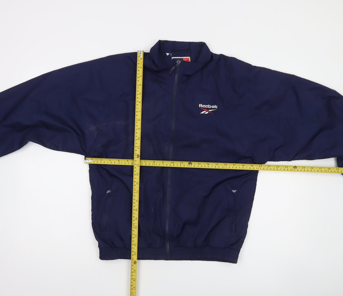 Reebok Boys Blue Full Zip Track Jacket 14-15 Years 34in Chest