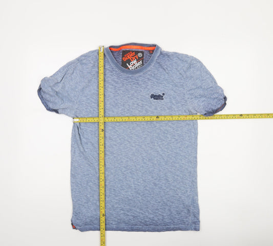 Mens UK Size M Superdry Blue Cotton T-Shirt