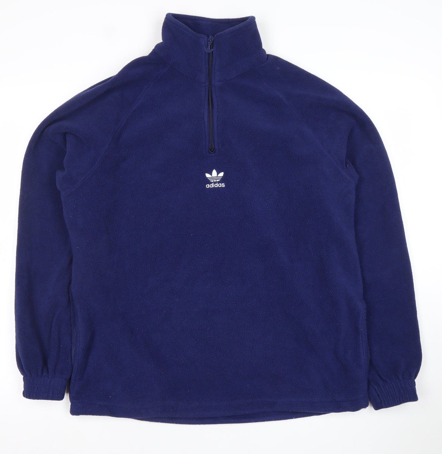 Adidas Men’s Blue Fleece 1/2 Zip Sweatshirt M Pullover Sports Top