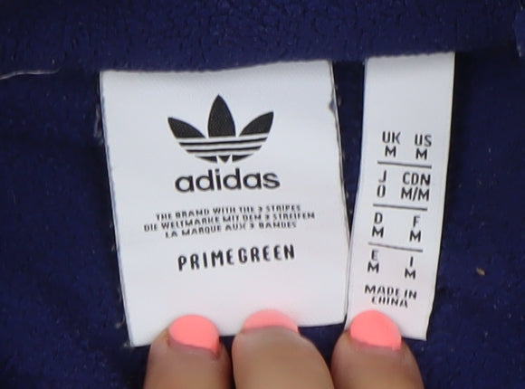 Adidas Men’s Blue Fleece 1/2 Zip Sweatshirt M Pullover Sports Top