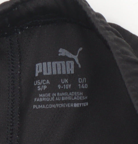 Puma Boys Black Athletic Sports Shorts 9-10 Years Quick Dry Activewear