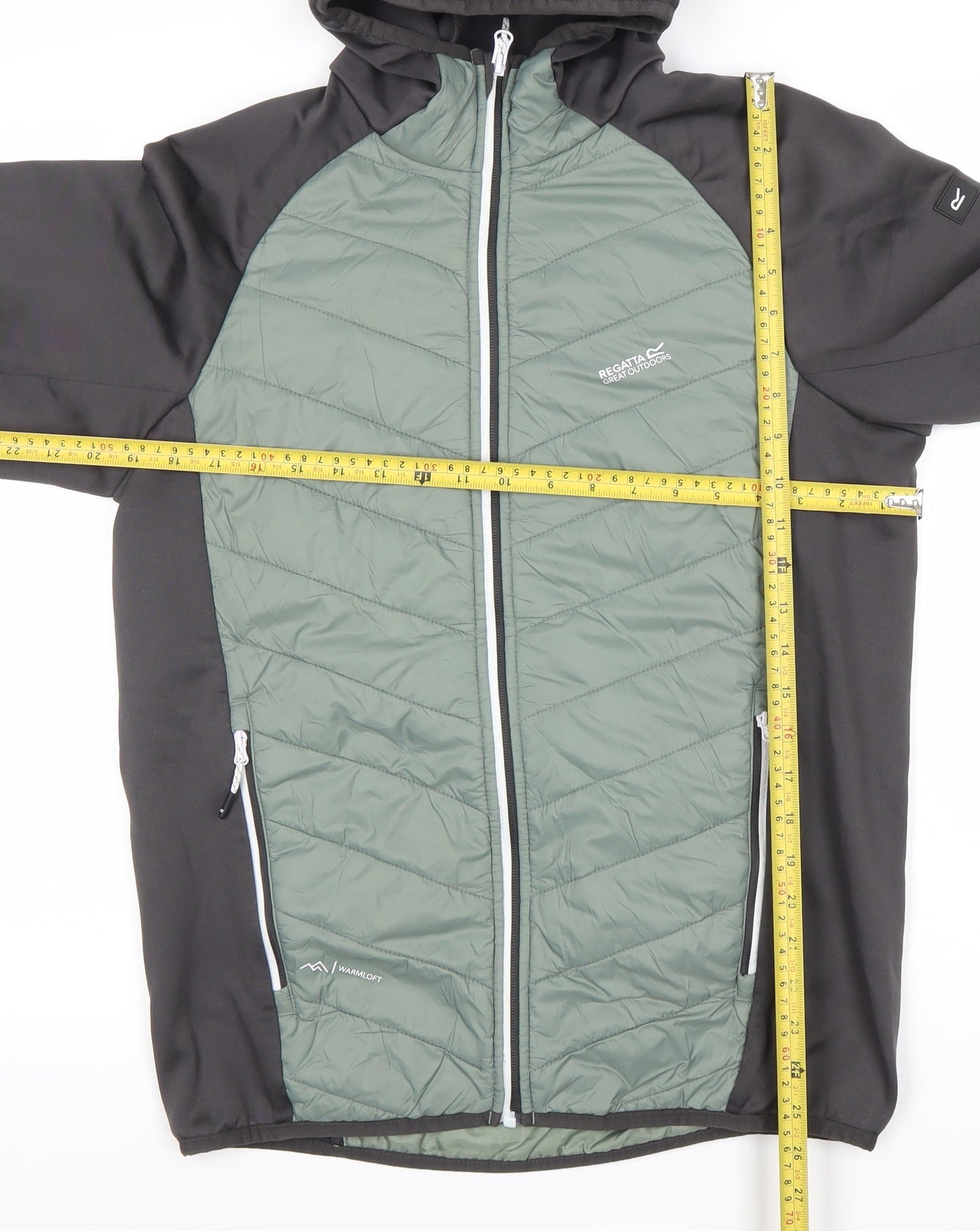 Regatta Men's Green & Black Hooded Softshell Jacket Size M Warmloft Outdoor