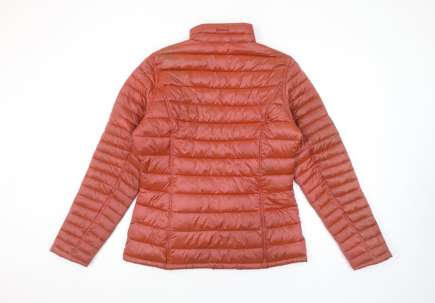 Barbour Women’s Brown Size 12 Puffer Jacket Quilted Full Zip