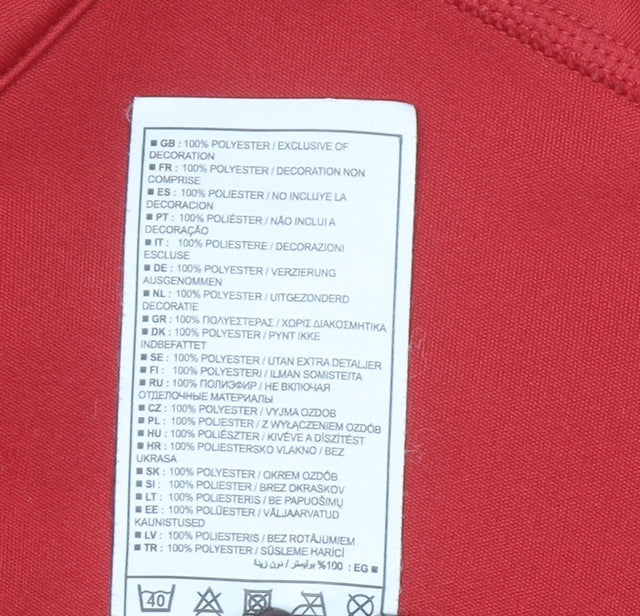 Nike Golf Men’s Red 1/4 Zip Mock Neck Fleece Sweatshirt L