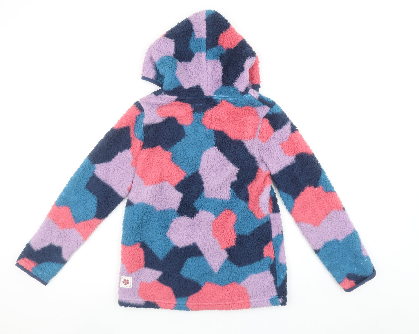 FatFace Girls Multicoloured Hooded Fleece Zip Jacket 10-11 Years