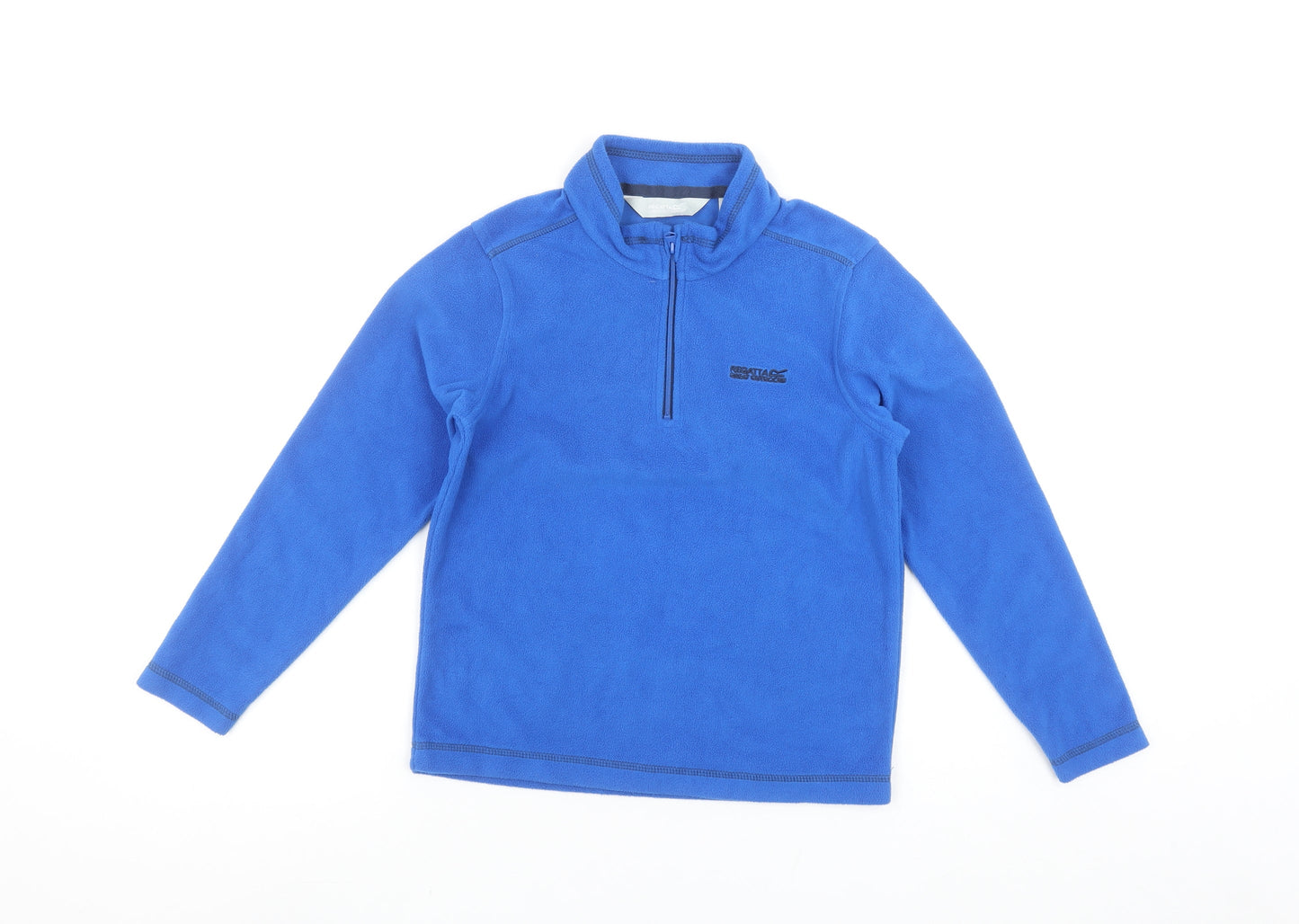 Regatta Boys Blue Fleece 1/4 Zip Pullover Sweatshirt 6-7 Years
