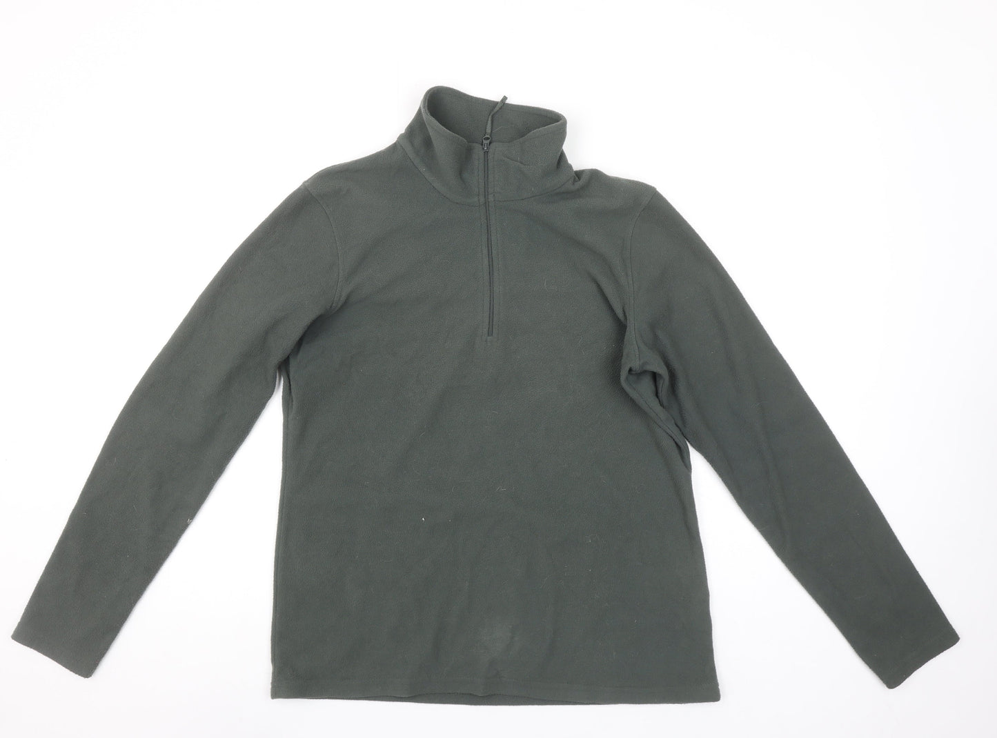 Mountain Warehouse Women Khaki Fleece Pullover Sweatshirt Size L 1/2 Zip