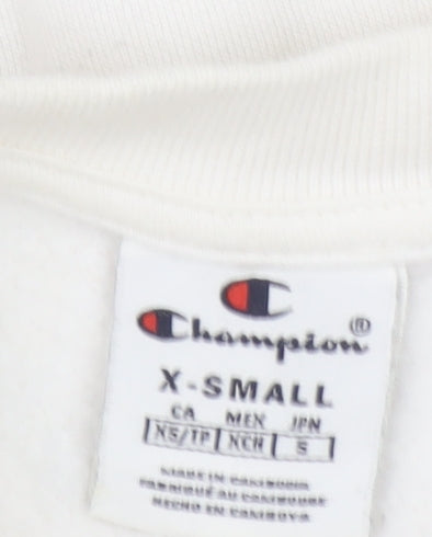 Champion Men's Beige XS Sweatshirt Crew Neck Logo Pullover