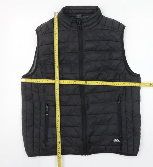 Trespass Mens Black 3XL Padded Puffer Gilet Waistcoat Outdoor