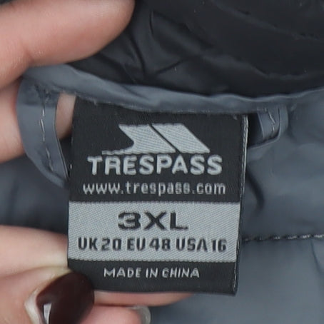 Trespass Mens Black 3XL Padded Puffer Gilet Waistcoat Outdoor