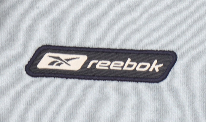 Reebok Men Blue Large Crew Neck Pullover Sweatshirt