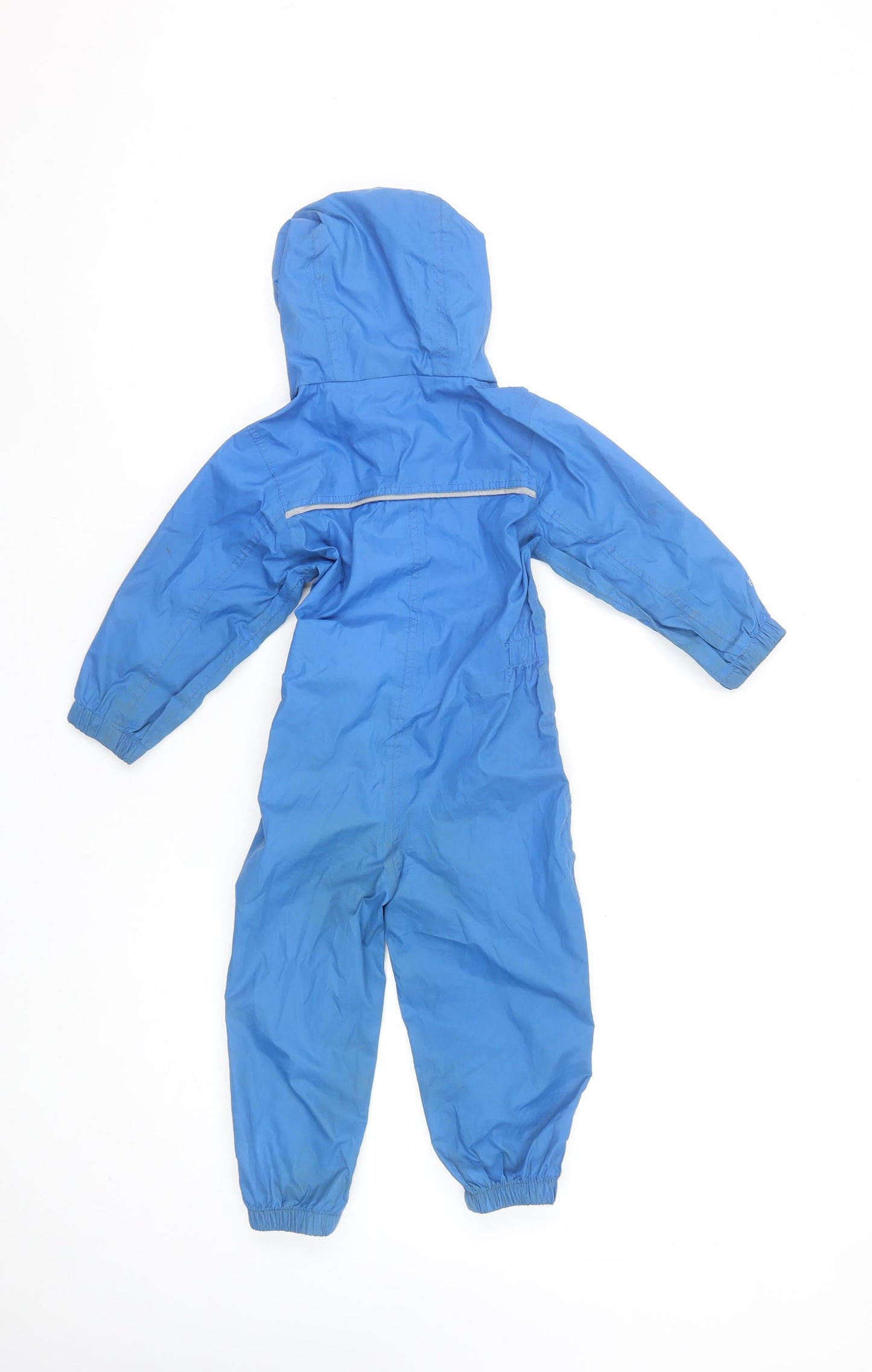 Regatta Boys Blue Waterproof Hooded Snowsuit 12-18 Months Full Zip Outdoor