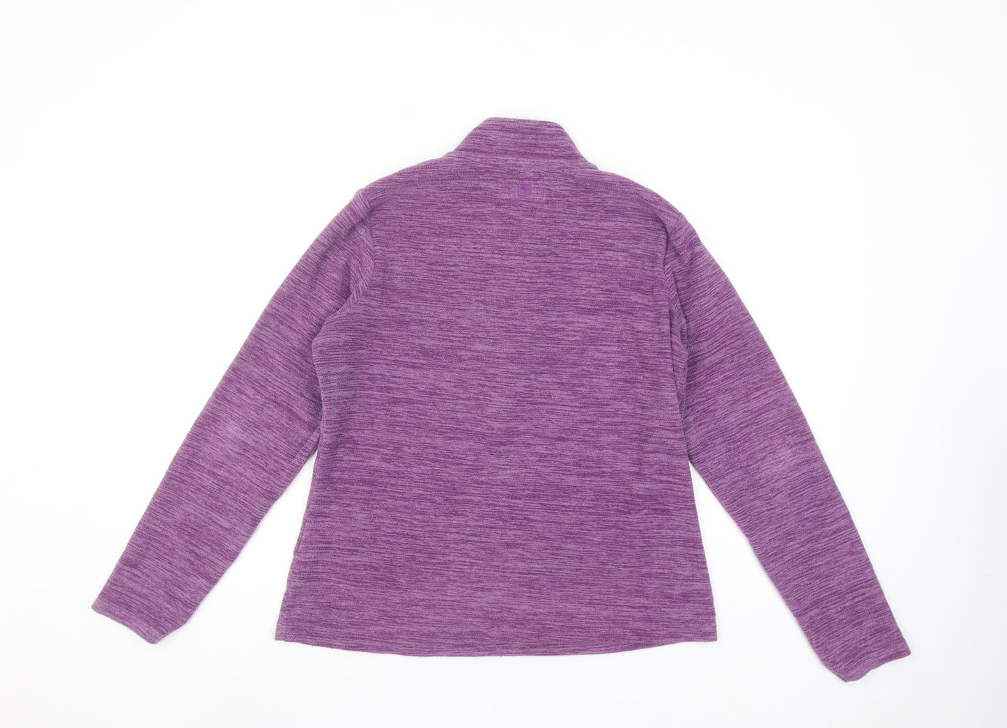 Mountain Warehouse Womens Purple 1/4 Zip Pullover Fleece UK 10