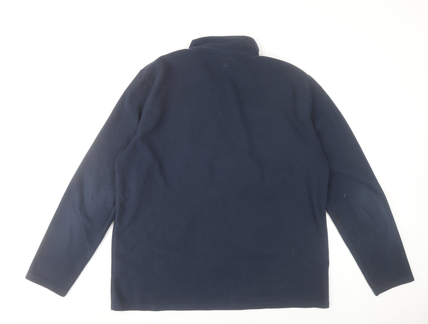 Mountain Warehouse Men's Blue Fleece 1/4 Zip Pullover Sweatshirt XL