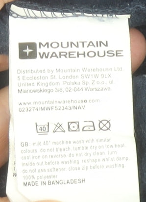 Mountain Warehouse Men's Blue Fleece 1/4 Zip Pullover Sweatshirt XL