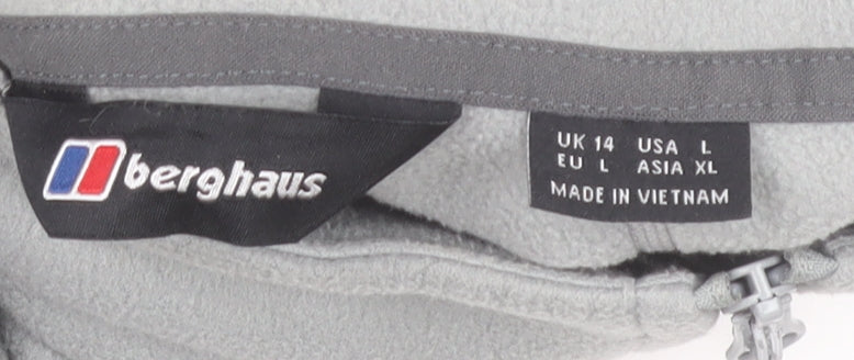 Berghaus Women's Grey Fleece Full Zip Jacket Size 14