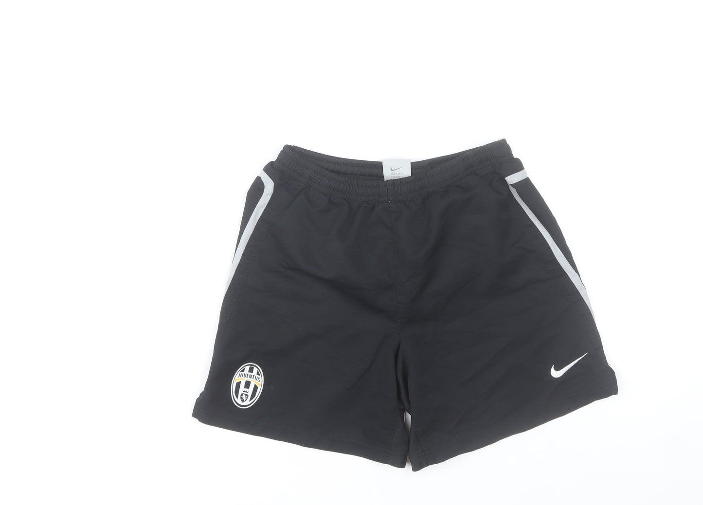 Nike Boys Black Juventus Dri-FIT Athletic Football Shorts Size 8-10 Years