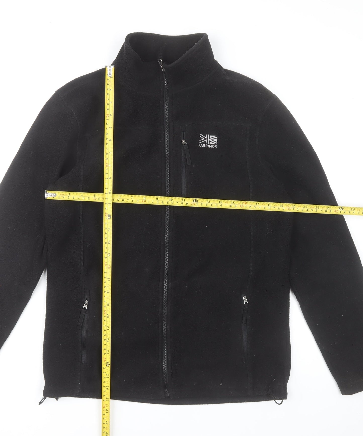 Karrimor Men's Black Fleece Full Zip Jacket Size S Outdoor Hiking KS-300