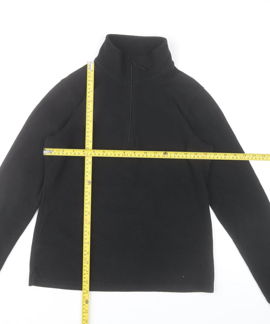 Mountain Warehouse Women’s Black Fleece 1/2 Zip Pullover Sweatshirt S