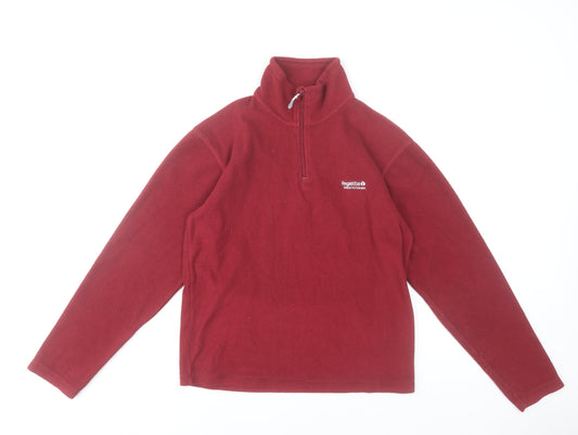 Regatta Women Red XS Fleece Pullover Sweatshirt 1/4 Zip